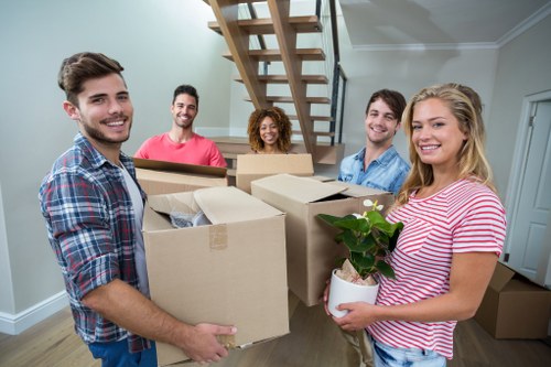 Flat removals in Collierrow with moving boxes and apartment access