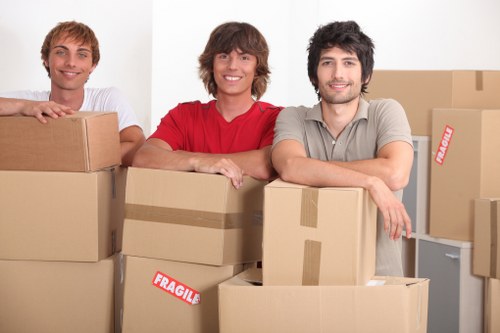 Local moving van ready for a Collierrow house move