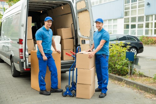 Business records arranged for document storage in Collierrow