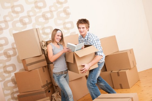 Packed student storage unit ready for move out in Collierrow