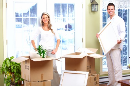 Packing boxes for a Collierrow flat relocation